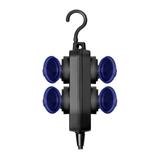 Przedłużacz warsztatowy gumowy z hakiem 4 gniazda z klapką IP44 kabel 10m OR-AE-13299/10M ORNO