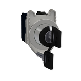 Harmony XB4 Przełącznik z kluczem zlicowany metal czarny fi30 klucz n°455 3 położeniowy stabilny 2Z XB4FG33 Schneider