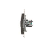 Simon 54 Gniazdo komputerowe RJ45 kategoria 5e + telefoniczne RJ12 brąz mat D5T.01/46 KONTAKT