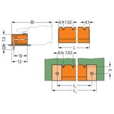 MCS-MIDI Classic wtyk 11-bieg. pomarańczowy raster 7,62 mm