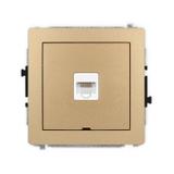 DECO Mechanizm gniazda komputerowego pojedynczego 1xRJ45, kat. 5e, 8-stykowy, bez pola opisowego zło