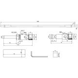 Zestaw przyłączeniowy do HVI light fi 20 mm z taśmą dł. 2200 mm do układania w rurze