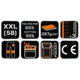 Spodnie robocze, białe, rozmiar XXL/58