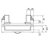 univers N Blok dla aparatów modułowych montowanych poziomo 2x12M 300x250mm UD21B1 HAGER