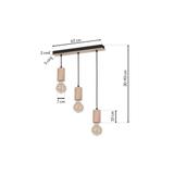 lampa wisząca Lines 3xE27 MLP8826 Milagro