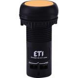 ECF-10-Y - Przycisk kompaktowy z guzikiem krytym, 1NO, Żółty