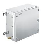 KTB MH 262620 S2E3 Metalowa obudowa iskrobezpieczna, 260 x 260 x 200 mm, element polerowany elektrolitycznie, Płytka kołnierzowa: Tak, na dole, z lewej strony, z prawej /1szt./ 1194680001 WEIDMÜLLER