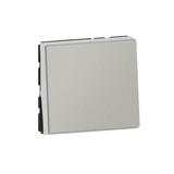 Mosaic Przycisk Jednobiegunowy - 2 Moduły Aluminium 6X-250V 079240L LEGRAND