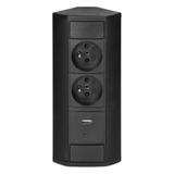 Gniazdo meblowe narożne 2x2P+Z 2xUSB czarne VIRONE OR-GM-9039/B ORNO