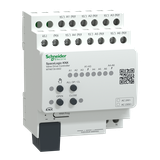 Sterownik napędów zaworowych SpaceLogic KNX, 6 wyjść elektornicznych do 4 (230VAC) lub 2 (24 VAC) na