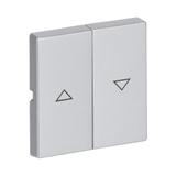 FUTURE Klawisz z nadrukiem Do wyłącznika/przycisku żaluzjowego aluminiowo srebrny