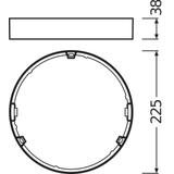 Ramka DOWNLIGHT SLIM FRAME DN 210 WT