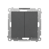 Simon 55 SWITCH D – Sterownik przyciskowy oświetleniowy podwójny sterowany smartfonem Grafitowy mat