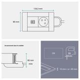 INCARA: MULTILINK - 2P+Z / USB A+C - 2,0 M-BIAŁY, Legrand