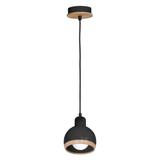 Milagro lampa wisząca Oval E27 czarna MLP7045