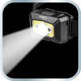 Latarka czołowa akumulatorowa USB 250 lm COB LED + czujnik ruchu
