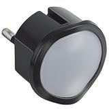 LAMPKA LED Z REGULACJĄ DO GNIAZD 2P+Z - CZARNA, Legrand