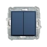 MINI Mechanizm łącznika zwiernego żaluzjowego (dwa klawisze bez piktogramów) navy blue