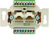 one.platform Gniazdo komputerowe UAE podwójna (RJ11 RJ12 RJ45) kat. 5e (mechanizm) Berker 534576 WDF41087 HAGER