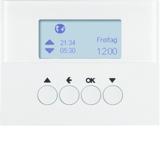 BERKER K.1 Żaluzjowy łącznik czasowy z wyświetlaczem do sterowania żaluzjami biały 85741179 HAGER