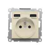Simon 55 WMDW-001112-144 Gniazdo z zintegrowaną ładowarką 2xUSB A (modu