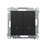 Simon 55 Przycisk zwierny podwójny zwierny bez piktogramu – osobne podświetlenie dla każdego klawisz