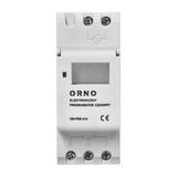 Elektroniczny programator czasowy, 16 programów, 2 moduły, DIN TH-35mm OR-PRE-414 ORNO