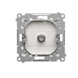 Simon 55 Gniazdo antenowe typu /F/ pojedyncze Do instalacji indywidualnych Biały mat