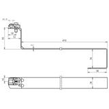 Wspornik dachowy z DEHNQUICK, dł. 410 mm, St/tZn