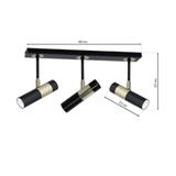 Milagro lampa wisząca Dallas 3xGU10 czarno/złota MLP6547
