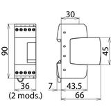 Ogranicznik przepięć DEHNrail M 4P 255V, 4-biegunowy do sieci 230 V AC