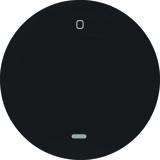 BERKER R.1/R.3 Klawisz z przezroczystą soczewką z nadrukiem 0 czarny 16242045 HAGER