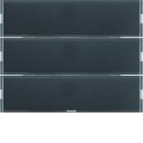 BERKER KNX e/s K.x Przycisk potrójny z polem opis. z diodami LED RGB i czujnikiem temperatury antracyt 80163776 HAGER