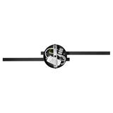 TEKANO LED 14W, lampa nad lustro, 1540lm, 4000K, IP44, dł. 55 cm, aluminium, czarna