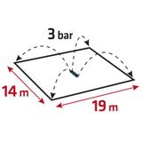 Zraszacz oscylacyjny z wielokierunkową regulacją zasięgu, powierzchnia zraszania do 208 m2