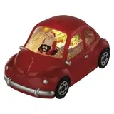 Dekoracje - 1 LED śnieżne autko 10 cm 3x AA, ciepła biel, IP20, timer