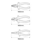 Zestaw szczypiec i wkrętaków 1000V, 7 szt.
