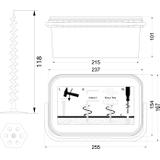 Wkręcane kołki do montażu-izolacji Z-luczem KWM-120 BOX (50 szt.) białe 22.119 OPATÓWEK