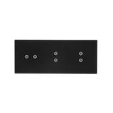 Simon 54 Touch Panel dotykowy S54 Touch 3 moduły 2 pola dotykowe poziome + 2 pola dotykowe pionowe + 2 pola dotykowe pionowe zastygła lawa DSTR3233/73 KONTAKT