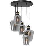 lampa wisząca Richmond 5xE27 czarno/złota MLP6542 Milagro