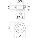 107/R, REDUKCJE PG11-7 POLIAMID