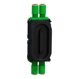 Multifix, puszka 2M, 12 mm, 4 elastyczne wejścia, płyta przeciwpożarowa
