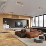 Sollux Plafon BERG 6 naturalne drewno SL.1043