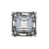 Simon 55 Przycisk zwierny pojedynczy rozwierny bez piktogramu szybkozłączka Biały mat