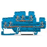 Złączka dwupiętrowa N / N 3-przewodowa 2,5mm2 niebieska /50szt./ 870-534 WAGO