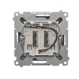 Simon 54 Łącznik hotelowy podwójny z podświetleniem antracyt *Tylko do ramek S54 PREMIUM. Wymagane j