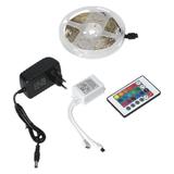 Zestaw taśma LED 12V 5050 100 30L 7.2W/m IP20 RGB 5m +Sterownik RGB +Zasilacz 12V