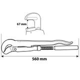 Klucz do rur typ "90", 2.0", 560 mm