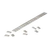 WSM 10 A System kodowania kabli, 9.9 mm, Nadrukowane znaki: litery, duże, A, stal nierdzewna 1.4404, srebrny /200szt./ 1712501637 WEIDMÜLLER