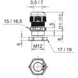 V-TEC VM12+ LGR, Dławik kablowy